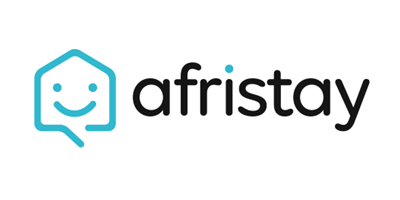 Afristay logo, the platform where you can book your stay at the Anchored Inn" Title: "Book your stay at the Anchored Inn, now available on Afristay